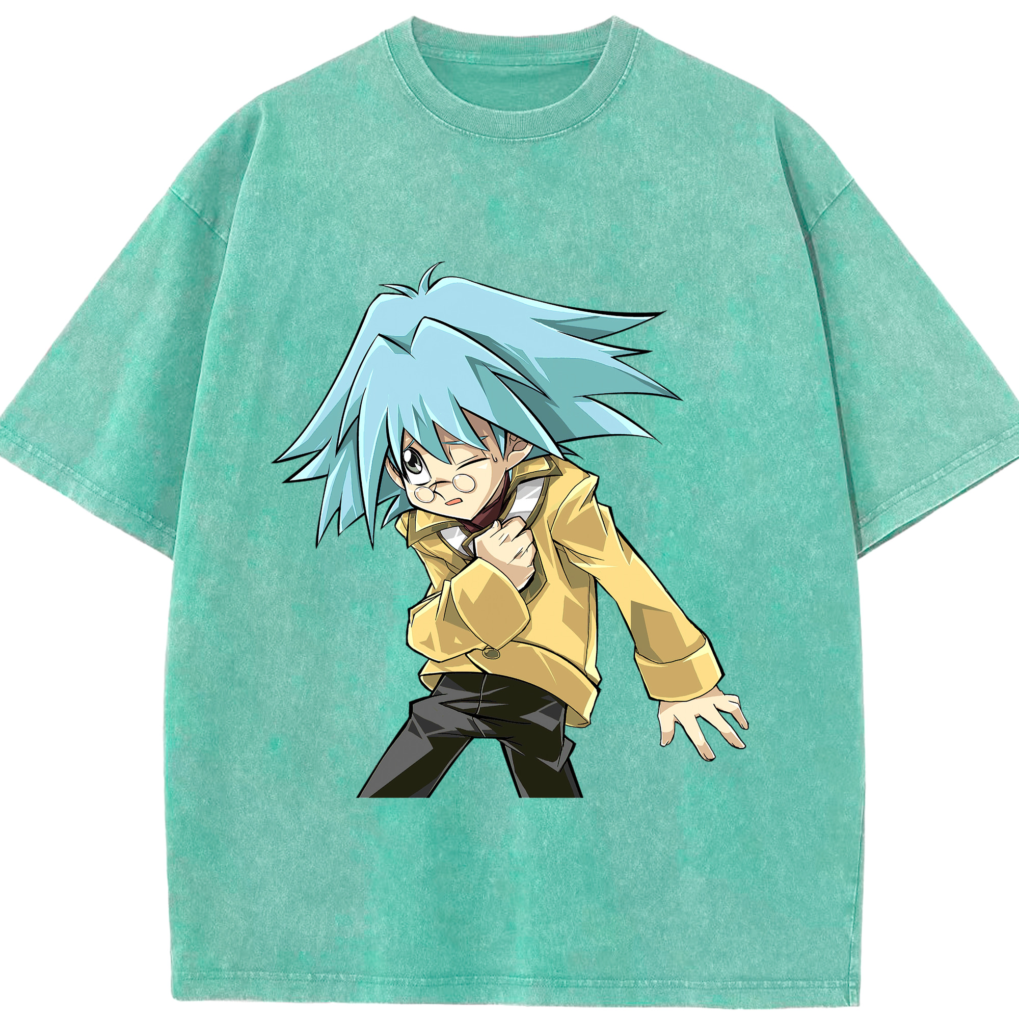 （画像用） 遊☆戯☆王 Yu-Gi-Oh! 綿100% ヴィンテージ風 半袖Tシャツ（フロントプリント）